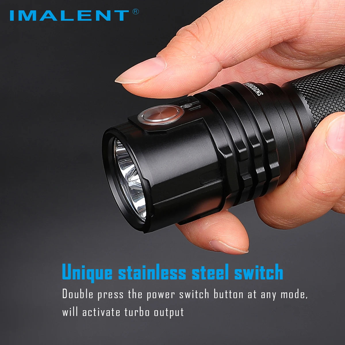IMALENT MS03 Super Bright Flashlight High Power 13000 Lumens Cree XHP70.2 LED Rechargeable Powerful Torch for Camping Searching
