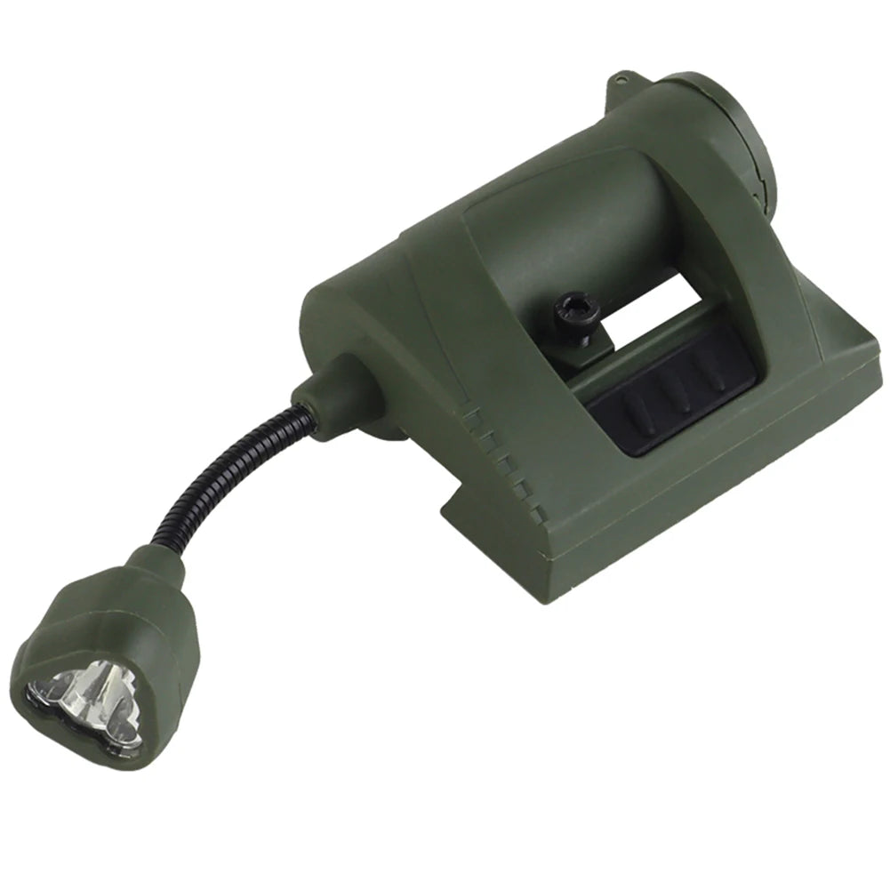MPLS CHARGE Hunting Military Helmet Flashlight 3 Modes LED Tactical Helmet Head Light Energy Saving Outdoor Military Headlamp