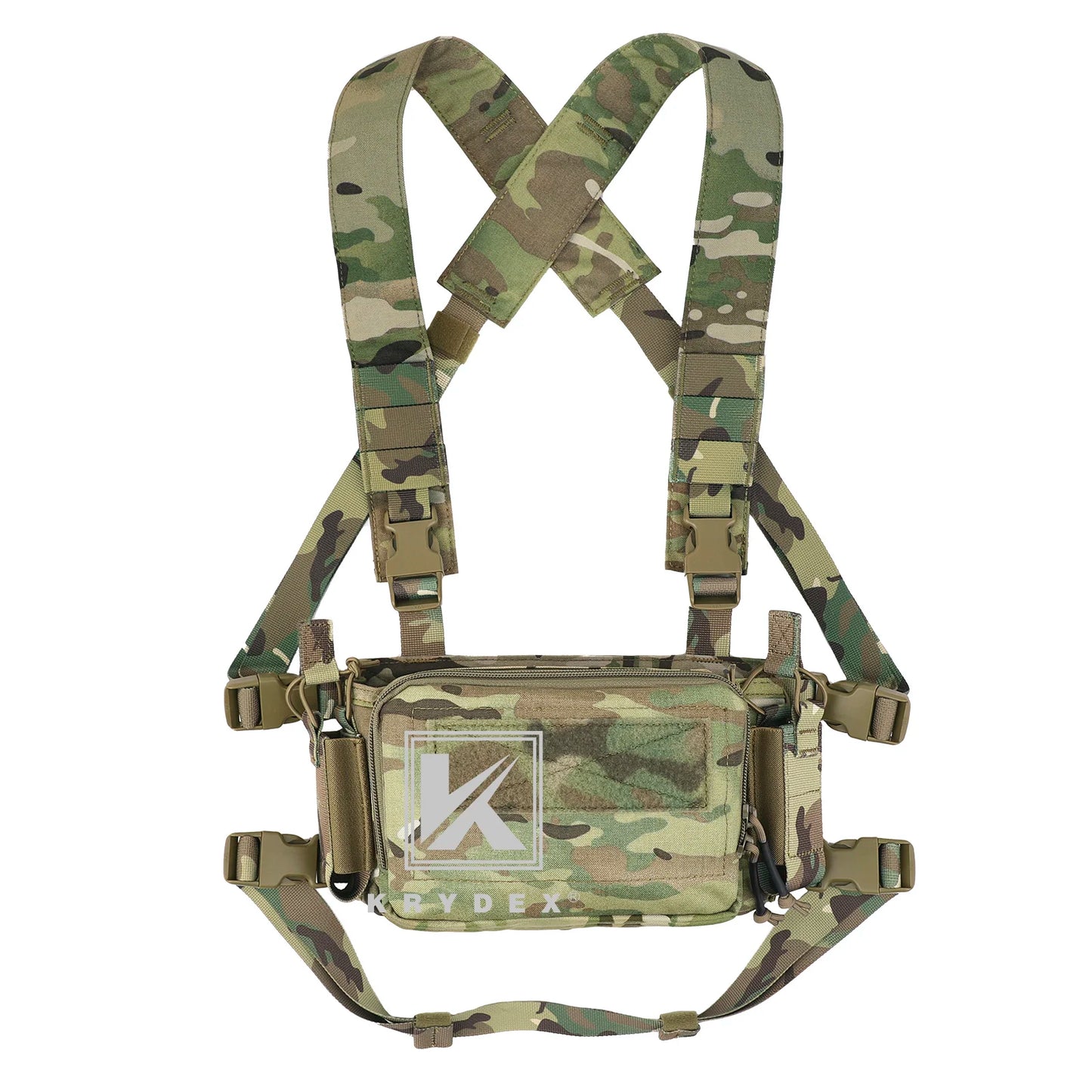 KRYDEX Tactical Flatpack D3 Backpack D3CR Chest Rig Vest Rifle AK M4 Pistol Magazine Pouch Hunting Paintball Hiking Camo Bag