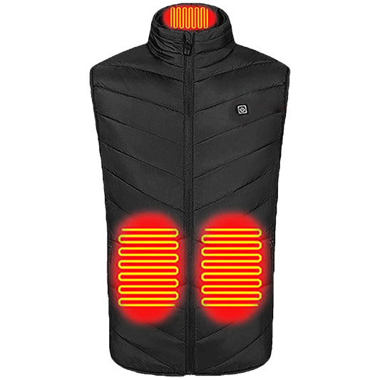 9 Heating Zones Electric Heated Jackets Winter Sportswear Heated Coat Outdoor Warm Vest for Men and Women Outdoor Skiing Hiking