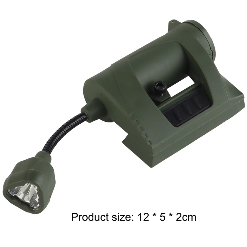 MPLS CHARGE Hunting Military Helmet Flashlight 3 Modes LED Tactical Helmet Head Light Energy Saving Outdoor Military Headlamp
