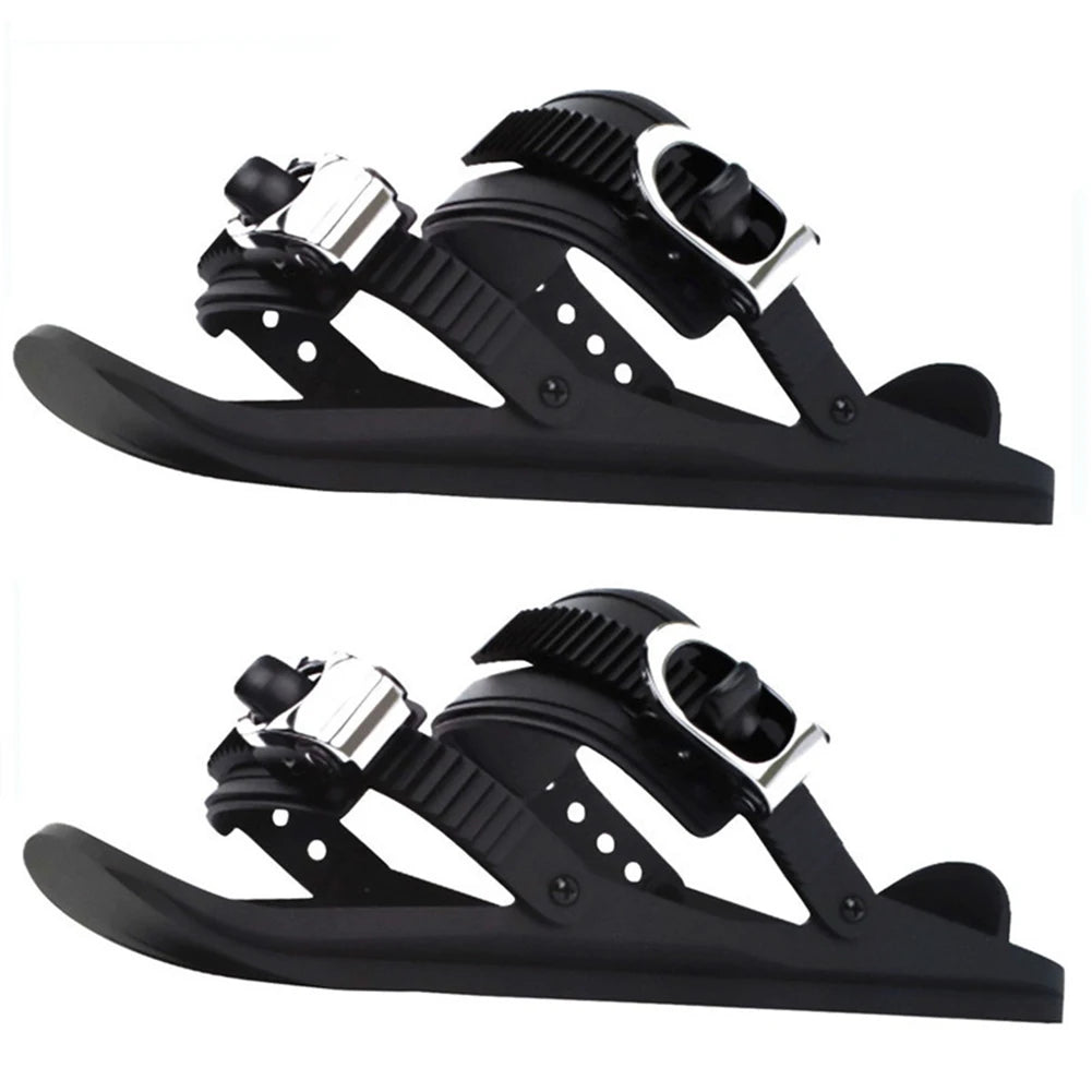 Ski Skates Skis Boots Lightweight Non-Slip Snow Feet Portable Short Mini Skating Ski Shoes For Outdoor Sports Skiing Accessories