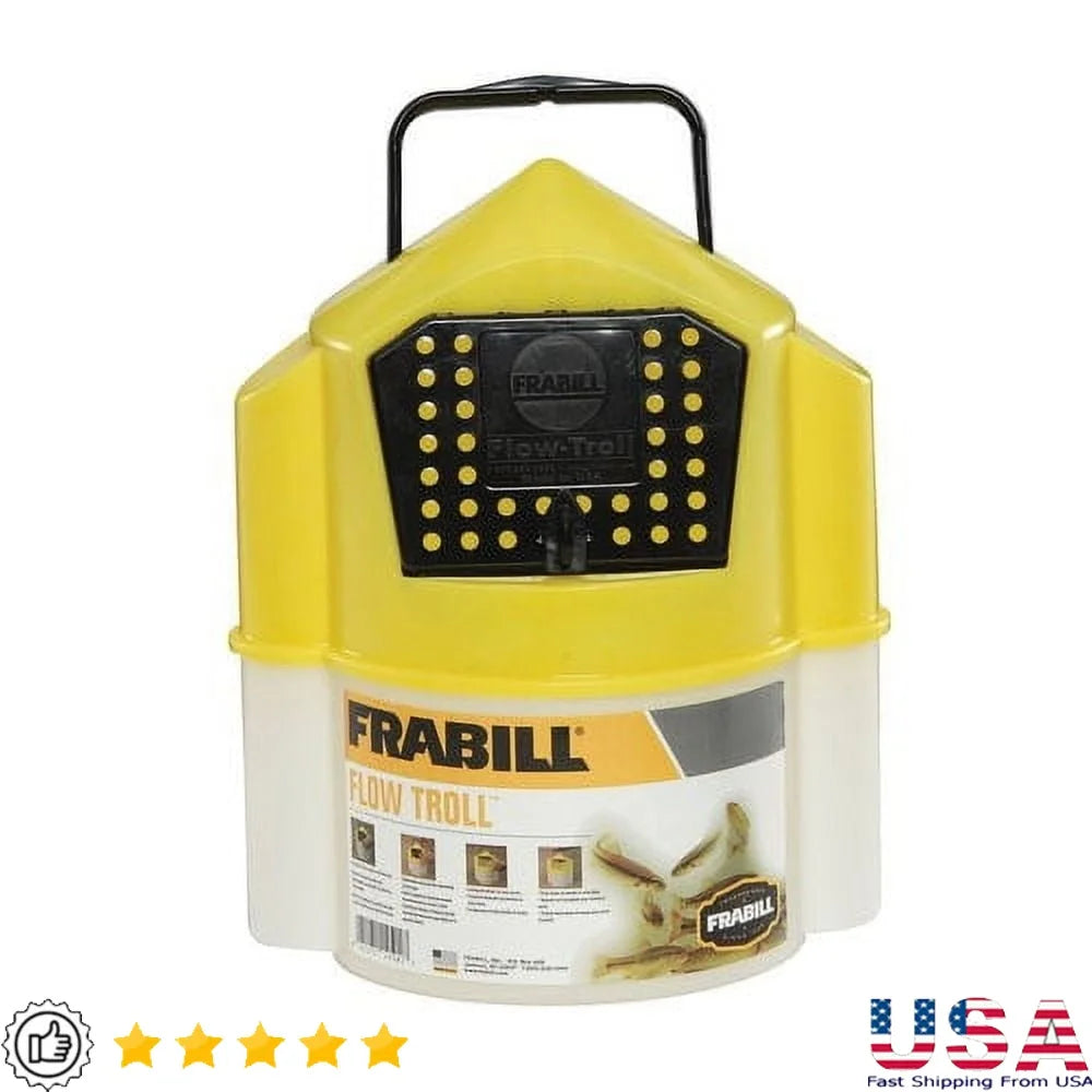 6qt Minnow Bucket Hydrodynamic Design Floating Bait Container Trolling Fishing Durable Lightweight Easy to Use