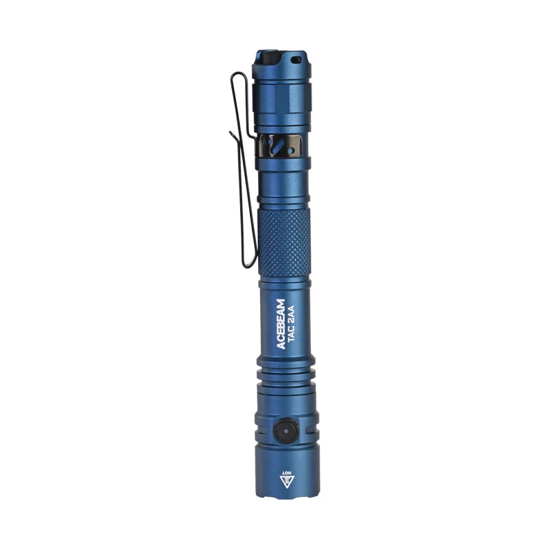 ACEBEAM TAC 2AA LED flashlight 1600 lumen 181 meters portable EDC flashlight USB-C rechargeable battery double buttons torch