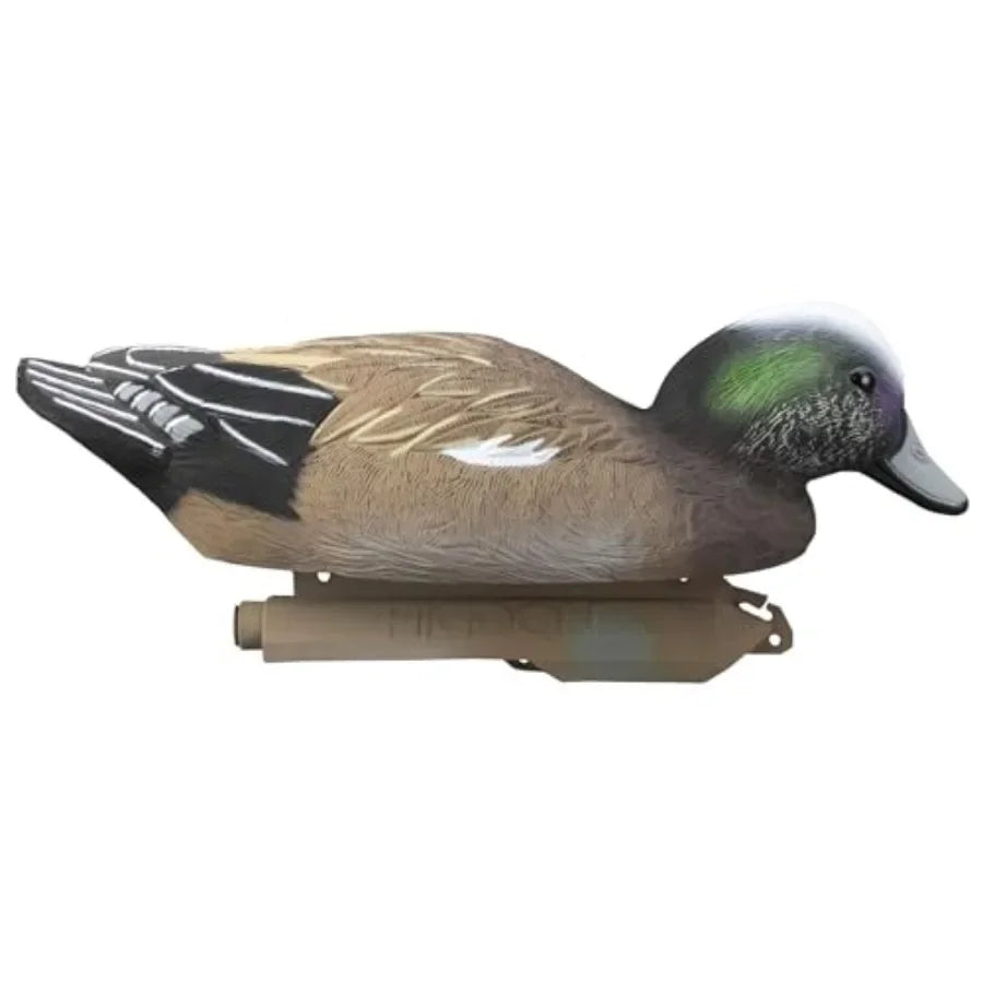 Higdon Outdoors Standard Widgeon Floater Duck Decoys Ultra Realistic Drake and Hen Decoys for Waterfowl Hunting 2 Upright and 2