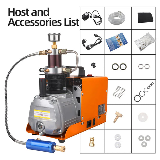 4500Psi  30MPA  220V 110V Pcp Air Compressor Electric 300Bar High Pressure Pump for Pneumatic PCP Rifle Airgun Scuba Inflator