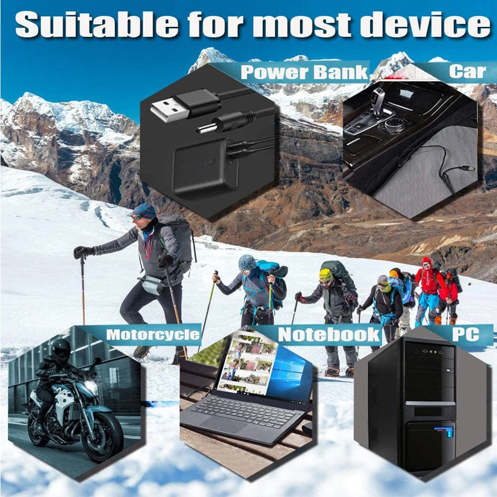 Leather Thermal Heated Gloves Waterproof Outdoor Cycling Thermal Bike Gloves Touchscreen Hand Warmer for Hiking Skiing Fishing