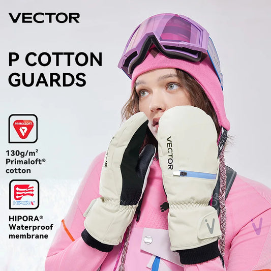 VECTOR Men's and Women's Detachable Cotton Protective Gloves Are Windproof Splash Proof Anti Slip Warm and Wear-resistant
