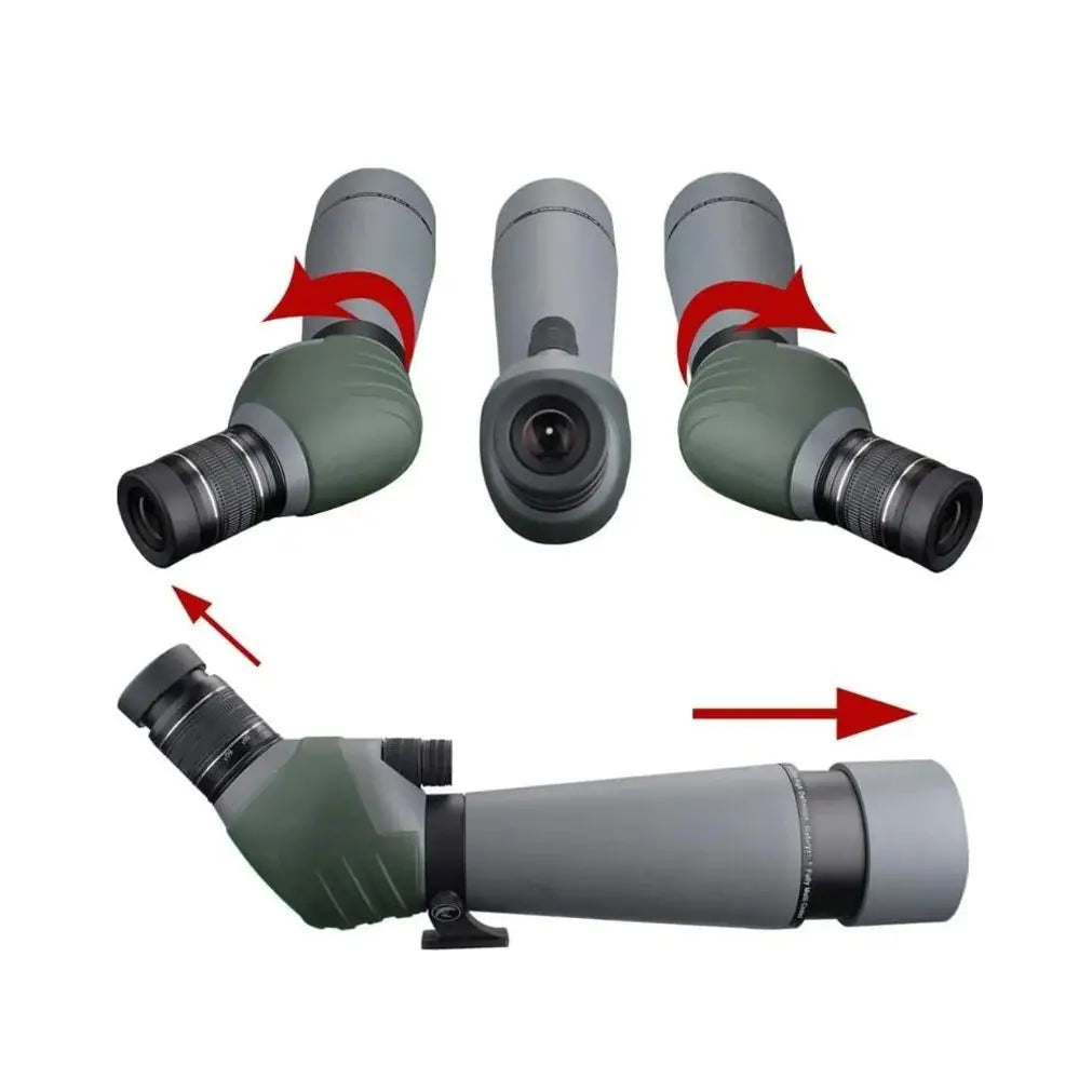 20-60x80 Dual Focusing ED Spotting Scope - Ultra High Definition Optics Scope with Carrying Case and Smartphone Adapter