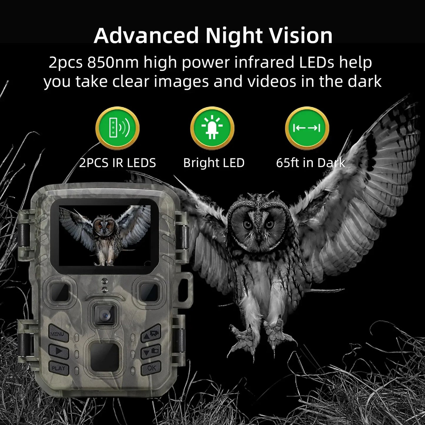 Outdoor Wifi Hunting Camera APP Control Trail Camera Wireless Bluetooth 24MP 1296P Night Vision Motion Wildlife Traps Photo