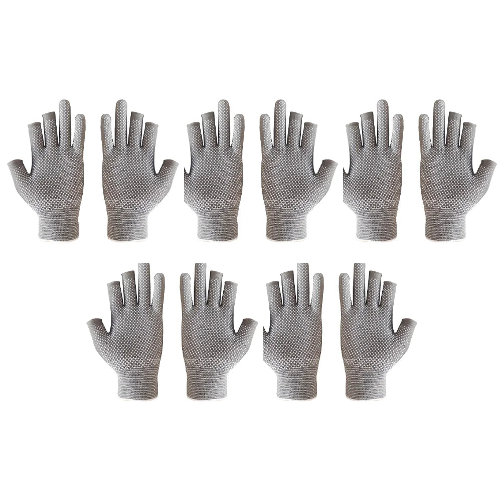 3 Fingers Cut Universal Fishing Gloves Half Finger Summer Outdoor Angling Sunscreen Anti-Slip Gloves Sports Fishing Accessories