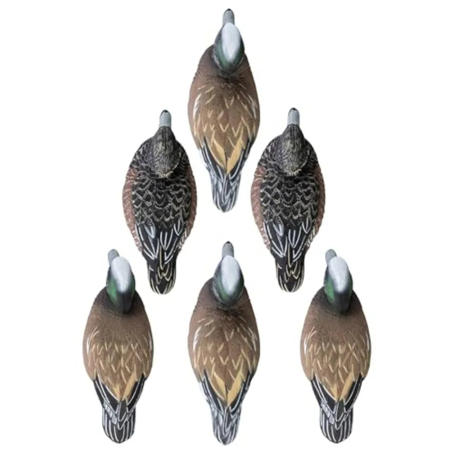 Higdon Outdoors Standard Widgeon Floater Duck Decoys Ultra Realistic Drake and Hen Decoys for Waterfowl Hunting 2 Upright and 2