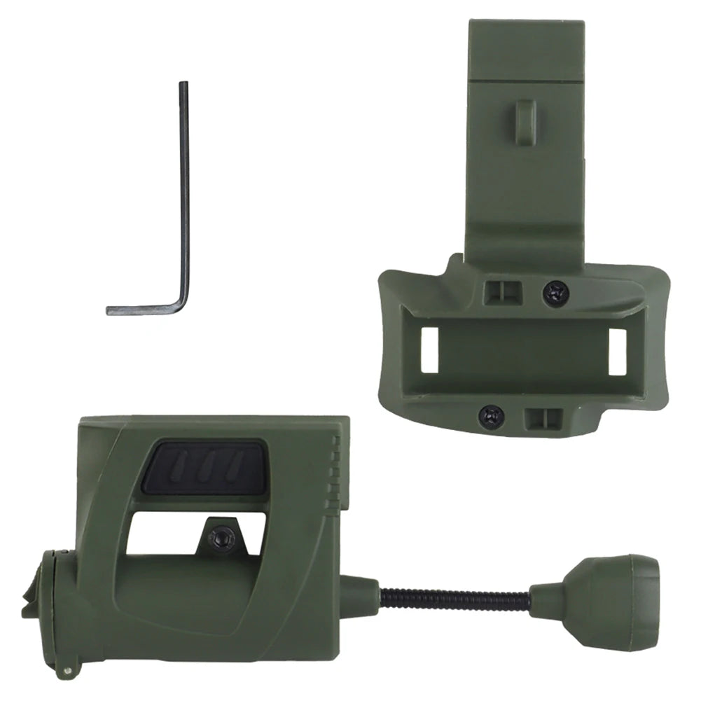 MPLS CHARGE Hunting Military Helmet Flashlight 3 Modes LED Tactical Helmet Head Light Energy Saving Outdoor Military Headlamp