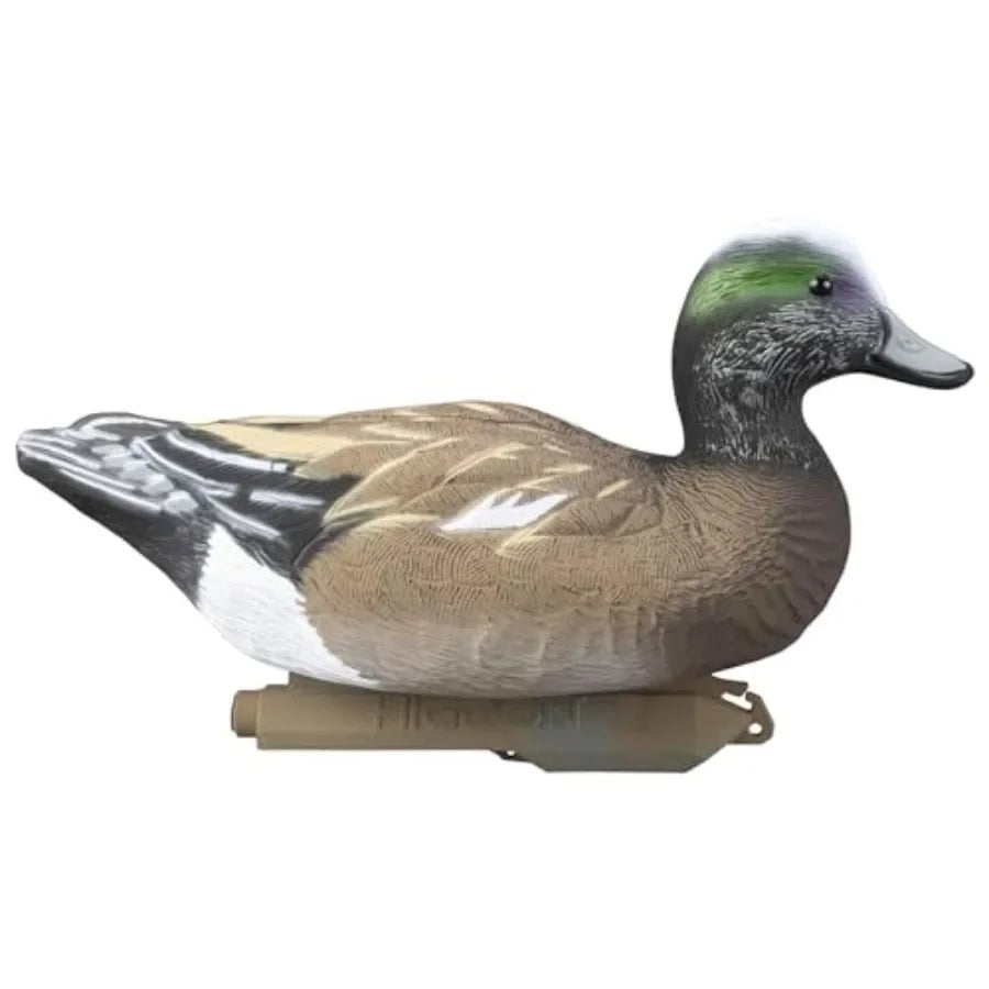Higdon Outdoors Standard Widgeon Floater Duck Decoys Ultra Realistic Drake and Hen Decoys for Waterfowl Hunting 2 Upright and 2