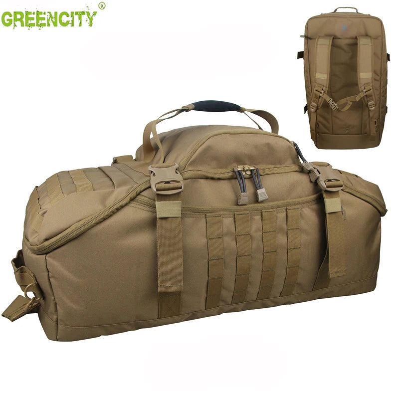 GREENCITY 80L Gym Bags Fitness Camping Trekking Bags Hiking Travel Hunting Bag Assault Military Rucksack Army Tactical Backpack