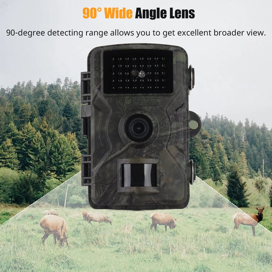 1080P Hunting Camera 2.0in LCD 16MP Infrared Night Vision Mobile Monitoring IP66 Waterproof Trail Camera