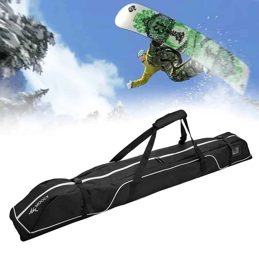 Ski Bag Adjustable Ski and Snowboard Equipment Travel Bag Durable Handle Waterproof Accessories for Snowboard Goggles Gloves