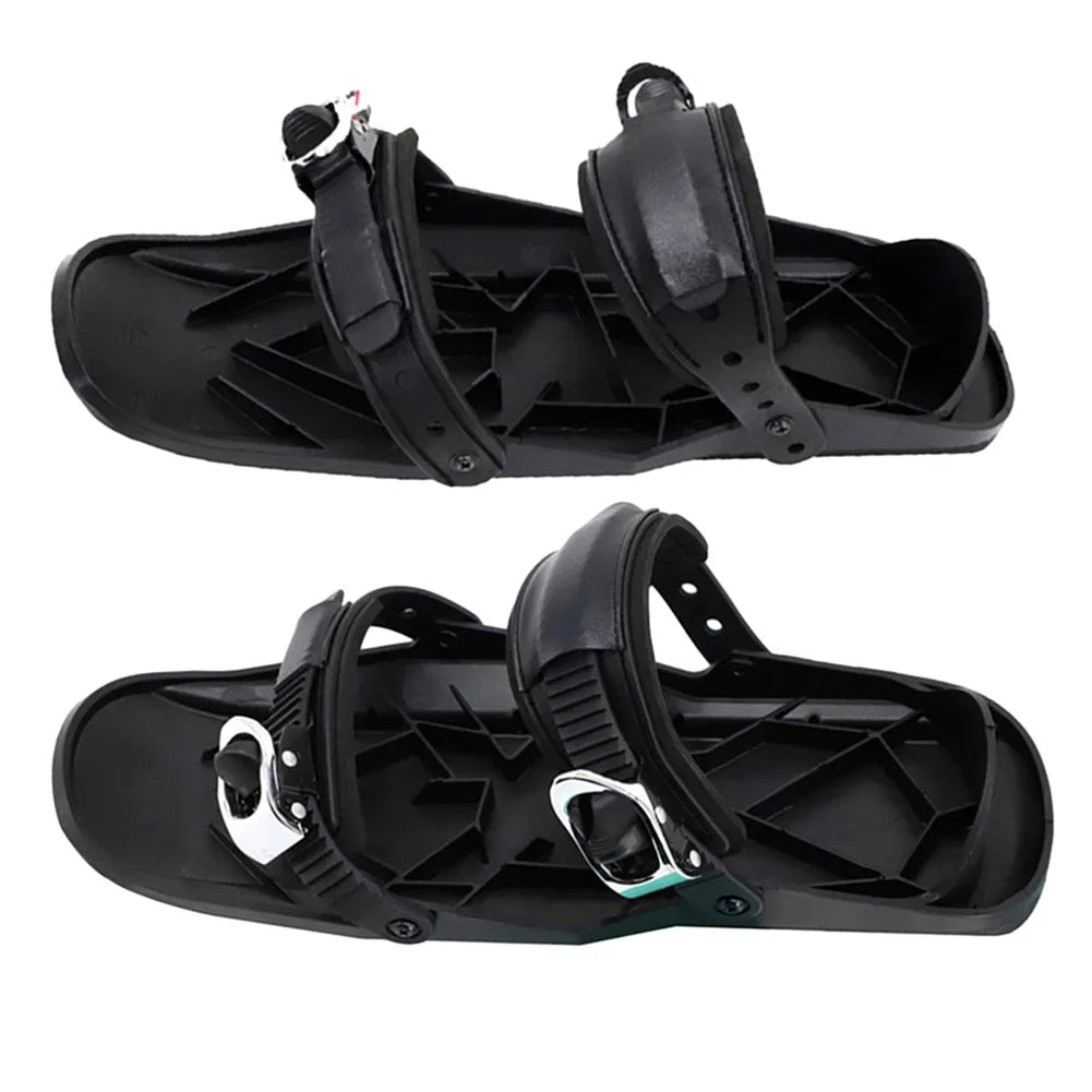 Ski Skates Skis Boots Lightweight Non-Slip Snow Feet Portable Short Mini Skating Ski Shoes For Outdoor Sports Skiing Accessories