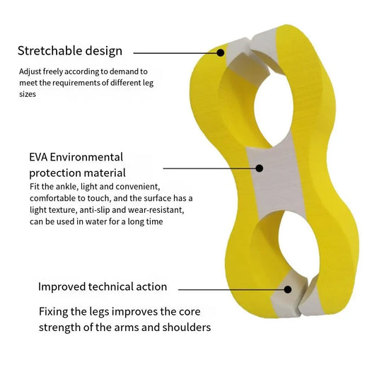 Pull Buoy Leg Float EVA Swim Trainer Kickboard Swimming Float Legs Support Legs Hips Support for Adult Body Strength Exercise
