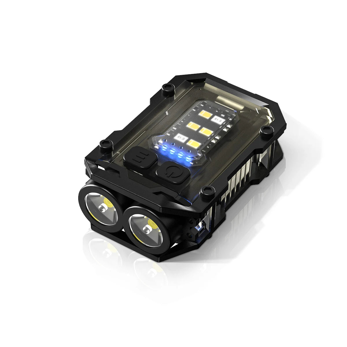 WARSUN Mini LED Flashlight SQ10 Rechargeable Keychain Torch Light with Clip Headlight for Outdoor Camping Hiking Emergency